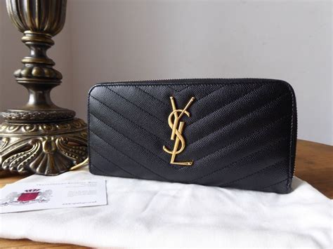 ysl zip around wallet the real real|ysl handmade wallet.